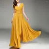 Vestidos casuais moda vestido moderno mulheres verão primavera magro sundress textura macia senhoras longo para desgaste de rua