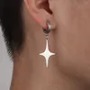 Boucles d'oreilles pendantes Punk en métal pour hommes, avec une étoile de tempérament Simple, personnalisées, mode Shopping, rassemblements, bijoux cadeaux