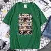 Homens camisetas Ataque em Titan Japão Anime Imprimir Homem Camiseta Oversized S-XXXL Roupas Verão Vintage T-shirt Dos Desenhos Animados Moda Camisetas MenL240108