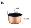 XINCHEN 2L 3L 4L 5L latest technology gold rice cooker pot aluminum alloy tank for intelligent rice cookers bowl tank 240106