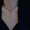 Designer Juwelen Vivienne Kaiser Witwe Saturn Anhänger Nische Zirkon Halskette Persönlichkeit Unregelmäßige Halskette Damen Leicht Luxus Highend Feeling Neckkette Tre