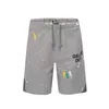 Gallll summer new high street splash graffiti patchwork loose shorts casual couple quarter pants trendS-XL