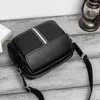 Evening Bags Black Side Bag For Men 2024 Fashion Pu Leather Casual Shoulder Luxury Design Simpler Zippers Bolsas De Hombre