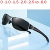 サングラスの男性近視サングラスディオプターSPH 0.5 1 1.5 4.5 5 5.5 6.0 Cyl Men drive Polorized Prescription Sun Glasses nx