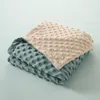 Coperte di flanella Coperta da tiro per bambini Swaddle Wraps Roba per bambini Trapunta di cotone invernale Biancheria da letto per neonati Manta in morbido pile caldo