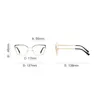 Sunglasses Anti Blue Rays Spring Hinge Cat Eye Nearsighted Glasses For Women Computer Optical With Prescription 0 -0.5 -0.75 To -6