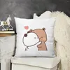 Pillow PANDA BEAR Bubu And Dudu HUGS Love Trend Throw Cover Pillowcases For Pillows Decorative Living Room