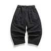 Calças masculinas 2024 inverno engrossado algodão acolchoado homens casuais calças quentes estilo chinês sportwear sólido cordão sweatpants