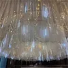 Strings 8 Tubes LED Meteor Shower Rain String Lights Waterproof Outdoor Christmas Decorative Tree Fairy Garland Light