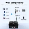 Connettori UGREEN Ricevitore Bluetooth RCA 5.1 aptX HD 3.5mm Jack Aux Adattatore wireless Musica per TV Auto 2RCA Ricevitore audio Bluetooth 5.0