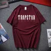 Herr tshirts begränsade nya Trapstar London tshirt kort ärm unisex blå skjorta för män mode tee topps manliga skjortor g