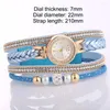 Wristwatches Women's Quartz Watch Multilayer Crystal Bracelet For Party Travel