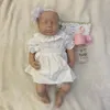 Attyi 18 polegadas kit loulou corpo inteiro silicone reborn boneca 45cm sem pintura bebê menina bonecas nascidas 240106