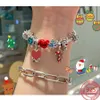 Yeni S925 STERLING Gümüş Fit Pandoraer Charms Bilezik Boncuklar Charm Orijinal Noel Araba Ağacı Ren Geyiği Fare Diy Takı Kadınları Hediye