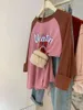 女性用Tシャツピュアコットン長袖Tシャツ春秋の韓国スタイルルーズラージサイズラグランスリーブスリミングトップ美学