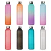 Water Bottles 1L Outdoor Bottle With Time Marker 32OZ Motivational Reusable Fitness Sport Travel Leakproof Frosted Plastic Waterbottle