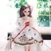 38CM Bjd Doll Gifts For Girl 20 Movable Joints DIY Dolls With Clothes Xmas Handmade Dress Beauty Toys Children 240108