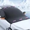 Tentes et abris Couverture de pare-brise avant de voiture magnétique Pare-brise anti-neige Pare-soleil Pare-soleil Protecteur imperméable Accessoires extérieurs