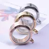 Pendant Necklaces 1PC 25mm 3Colors Memory Charms Floating Locket Round Medallion Stainless Steel Glass Fit For Necklace Bracelet Chains