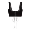 Belts Y2K Women Waist Belt Chest Support Waistcoat Slim Bustier Corset Suspender Vest Cummerbunds