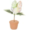 Decorative Flowers Easter Egg Bonsai Decoration Festival Tabletop Potted Plant Centerpiece