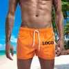 Męskie spodenki dostosowują twoje logo Summer Bawełna miękka oddychająca krótkie spodnie męskie wakacje na plażowe kolorowe kolory muti-kolor DIY