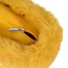 Stil Mini-Eva-Tasche mit Innenorganizer aus Segeltuch, Kunstpelz, pelziger Besatz, langer Griff, Mädchen-Winter-DIY-Handtaschen 220923