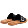 Summer Beach Pantoufles Woody Noir Blanc Sandal Sliders Hommes Casual Chaussure Plat Mule Sabots Slide Femmes Luxe Designer Taille 35-46 Avec boîte Toile Voyage Sandale Fille Cadeau