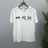Moda casual para hombre Munch clásico Diseñador de lujo con letras impresas de manga corta primavera / verano tendencia algodón suelto cuello redondo camiseta