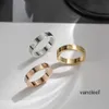 Designer Love Ring Titanium Anneaux en acier pour femme Argent Rose Bijoux en or Couples Cadeau d'anniversaire Accessoires de mariage Bijoux hip hop Boîte rouge