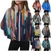 Women's Jackets Coat Print Long Sleeve Casual Zip For Women Comfortable Pullover With Pockets High-Quality Fashion-Forward