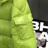 Najwyższej klasy damska kurtka Down Fashion Modna waga jasny kolor luźny kurtka para garnitura solidna z kapturem płaszcz 240106