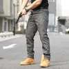 Mens High Quality 9Pockets Tactical Pants Waterproof Cargo Slimming Ripstop Combat Training Military Pants; 240108