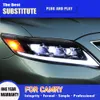 Ensemble de phares LED pour Toyota Camry 09-14, accessoires de voiture, lampe avant DRL, feux de jour, Streamer, clignotant, projecteur œil d'ange