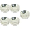 Plates 30 Pcs Sauce Dishes Melamine Round Seasoning Sushi Dipping Bowl Saucers Appetizer Style B