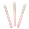 Makeup Borstes 3 PCS Brush Concealer Svamp kvinnor rosa torrt med bomullsplatta