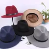 BERETS Fashion Western Cowboy Men's Hat English Style Woolen Flat Top Brim Black European American Hats Accessories