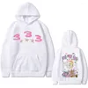 Herrtröjor designer hip hop trend skate dränering gäng hoodie män kvinnor mode konstnärlig känsla unisex kawaii fuuny casual tröjor