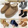 Tazz Designer Tasman Fur Boots Slippers Women Classic Ultra Mini Platform Boot Australian Winter Snow Booties