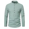 Männer Casual Hemden Kurzarm Kragen Hemd Strickjacke Einreiher Für Männer Einfarbig Slim Fit Kleidung Camisas