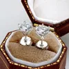 Bijoux de luxe moissanite boucle d'oreille vis arrière plaqué or 925 argent Sterling diamant VVS Moissanite boucle d'oreille pour hommes femmes