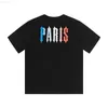 Designer modekläder tsihrts skjortor Trapstar Limited Gradient Kort ärm Tshirt Street Loose Cotton Casual Round Neck Summer Rock Hi