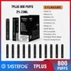 Vendita calda Tastefog Tplus 800 Puffs Vape monouso Mini Vape Pen Certificazione Tpd/Ukca/CE