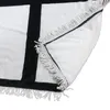 Cobertor branco de sublimação com borlas 9 penels cobertores impressão de transferência de calor xale envoltório sofá cobertores de dormir 125*150cm ups