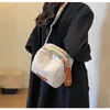 Casual Nylon Fabric Single Shoulder Liten Bag 2024 New Women's Crossbody Bag Autumn and Winter Canvas Bag All Match Women's Shell Bag 017