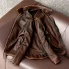 Swallow Tailed Men Leather Jacket Vintage Motorcykeljackor 100% Cowhide Leather Coat Man Biker Kläder Asiatisk storlek S-6XL M697 240108