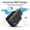 28W Dual USB QC3.0 Quick Charger Fast Charging Wall Charger Eu US Plug For Iphone 15 Pro Max Samsung S24 Xiaomi huawei Lg