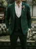 Abiti da uomo Slim Fit per uomo Matrimonio Giacca da uomo stile italiano con gilet Pantaloni 3 pezzi Smoking da sposo personalizzato 2024 Made