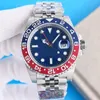Часы для мужчин Керамический безель 40 мм Автоматический Cal.3285 Clean Factory Сталь 904L 126710 Юбилейный браслет Eta Luminous Red Blue CleanF Наручные часы роскошные часы