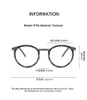 Fashion Retro Ronde Spektakel Ultra Licht Puur Nylon Luxe Mannen Bril Optische Recept Brillen Frame 9704 240108